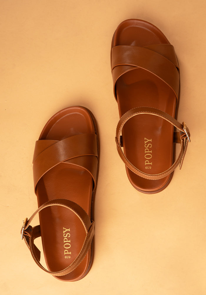 Popsy Tan Comfort Sandal