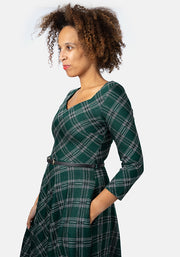 Tara Green Tartan Swing Dress