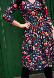 Tashna Christmas Baking Print Dress