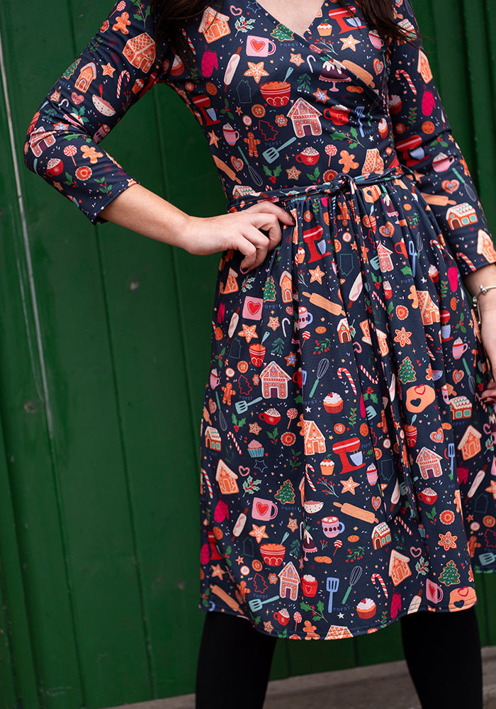 Tashna Christmas Baking Print Dress