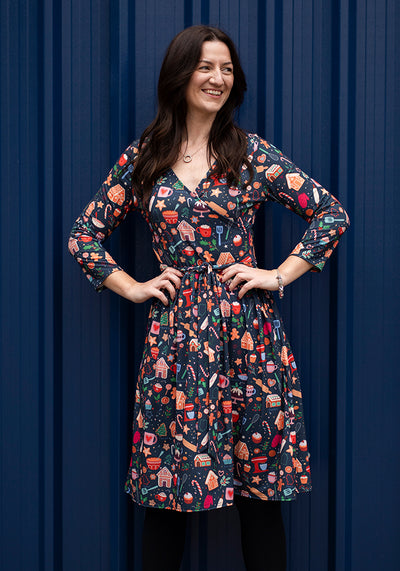 Tashna Christmas Baking Print Dress