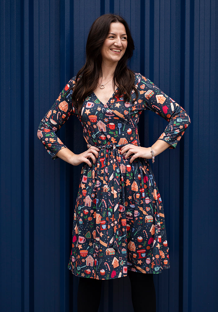 Tashna Christmas Baking Print Dress