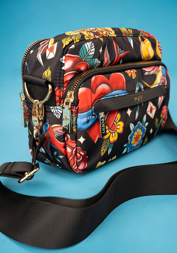 Second angle of Tattoo Print Cross Body Bag