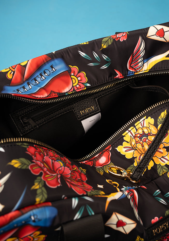 Third angle of Tattoo Print Holdall