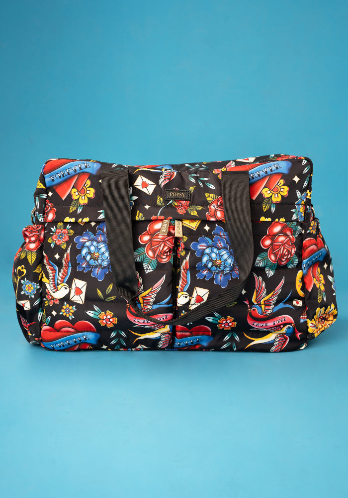 Front view of Tattoo Print Holdall