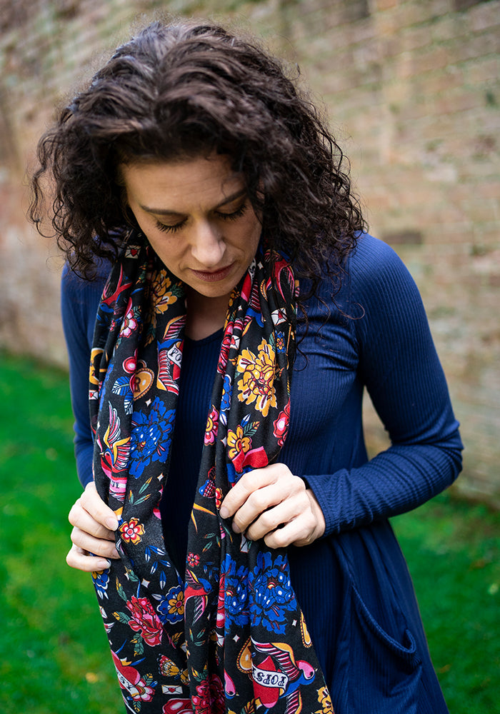 Tattoo Print Scarf