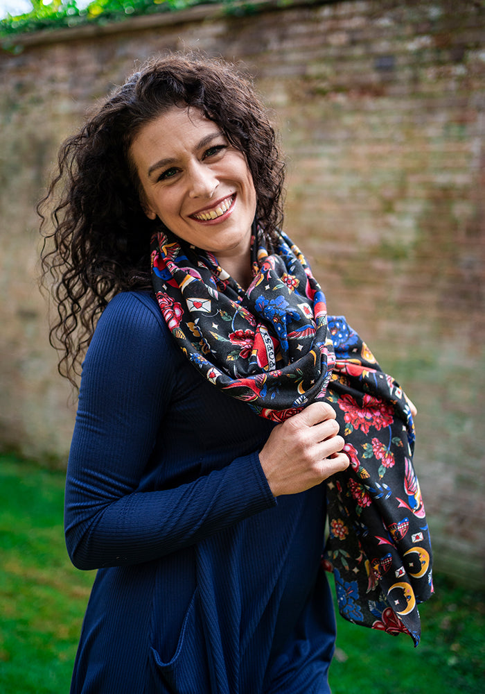 Tattoo Print Scarf