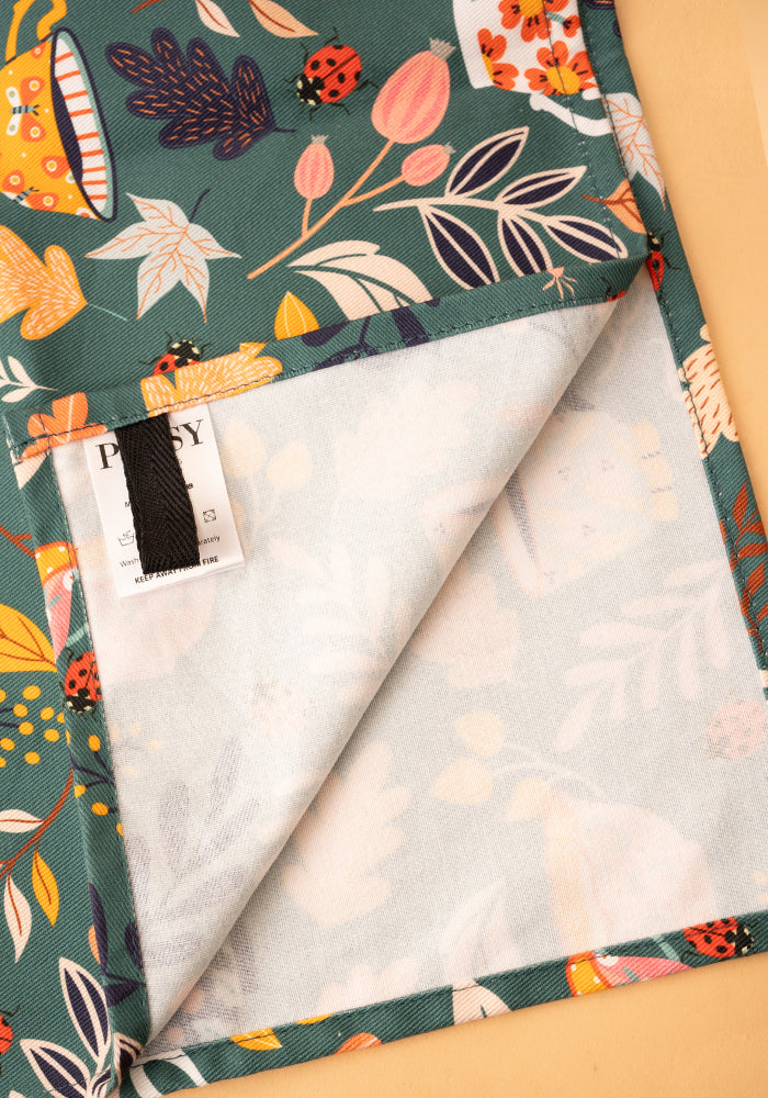 Tea Cup Print Popsy Tea Towel