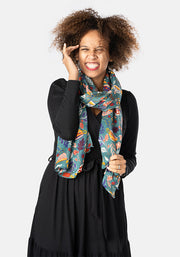 Tea Cups Print Scarf