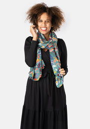 Tea Cups Print Scarf