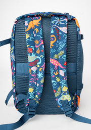 Teal Dinosaur Print Cabin Bag