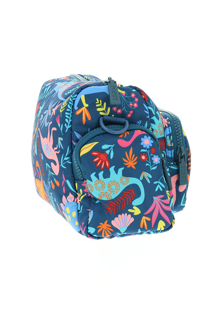 Teal Dinosaur Cross Body Bag