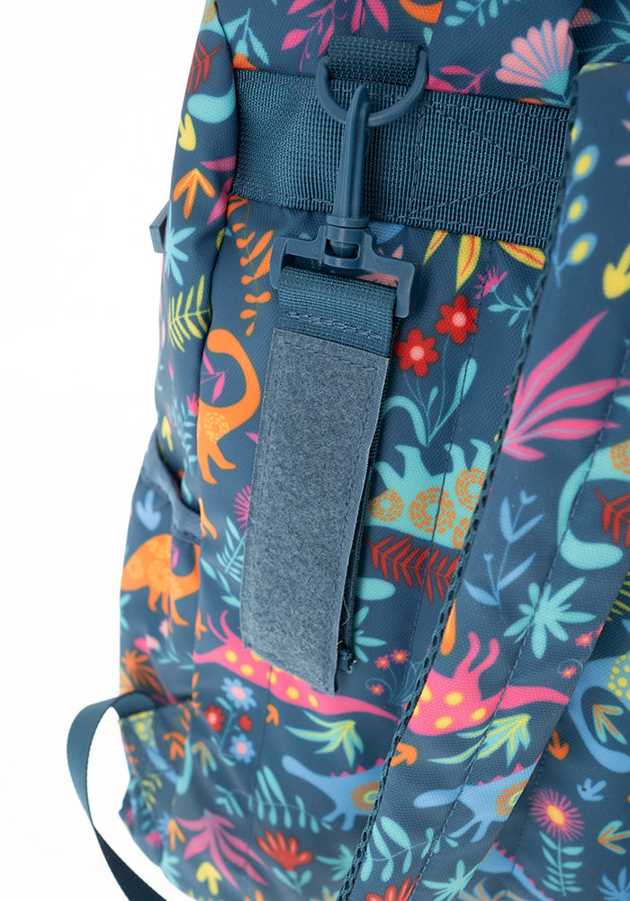 Twelfth angle of Teal Dinosaur Maternity Bag