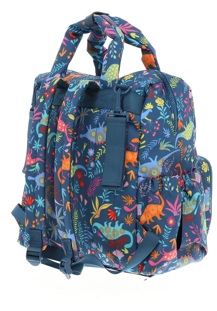 Sixth angle of Teal Dinosaur Maternity Bag