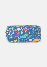 Teal Dinosaur Print Popsy Pencil Case