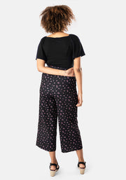 Teresa Ditsy Floral Culotte Leg Trousers