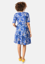 Thalia Blue Floral Print Dress