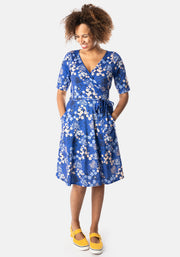 Thalia Blue Floral Print Dress