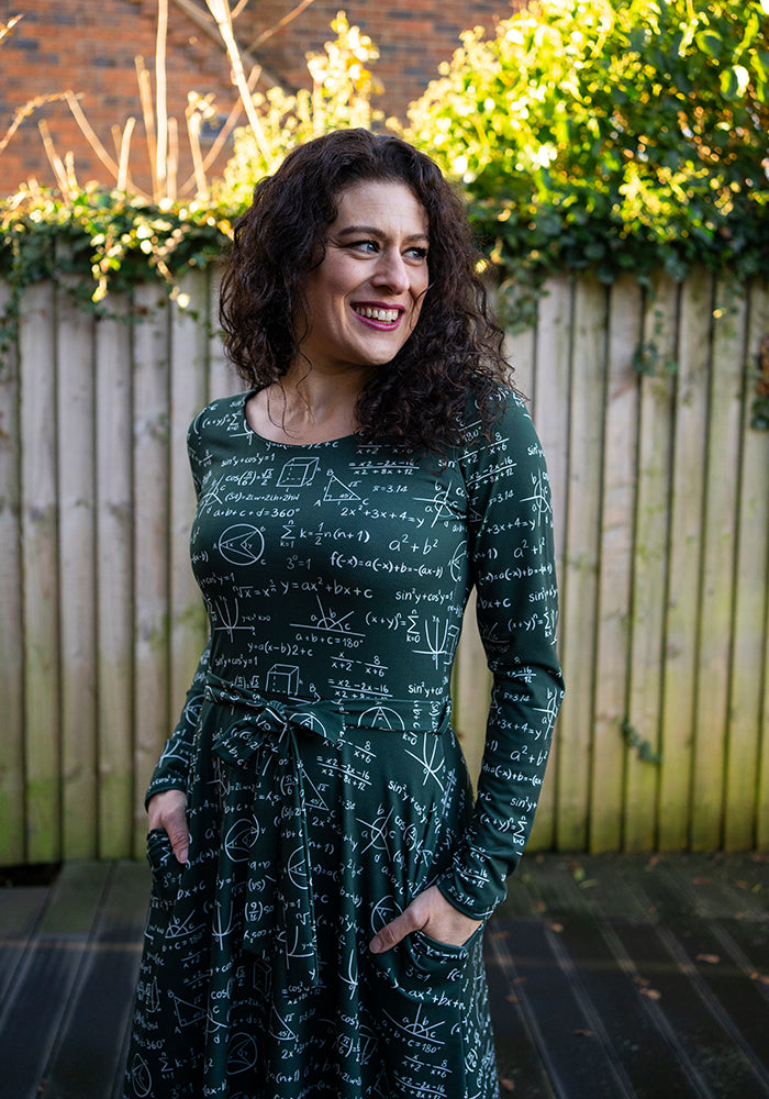 Theda Equation Print Dress