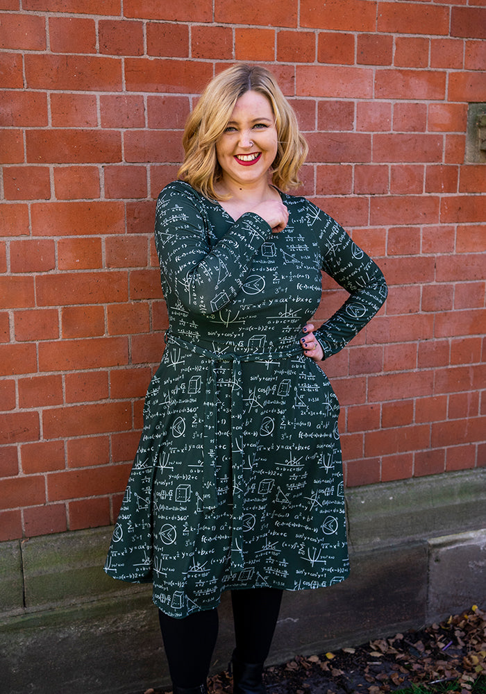 Theda Equation Print Dress