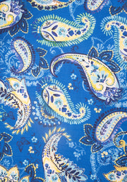 Tinsley Blue Paisley Print Blouson Dress