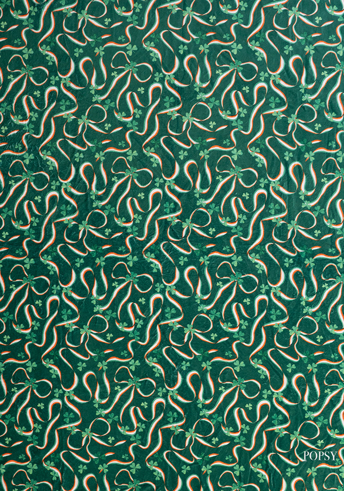 Second angle of Tricolour Ireland Print Plush Throw Blanket (Pop-Under)