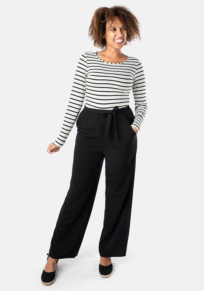 Seventh angle of Trisha Black Popsy Trousers