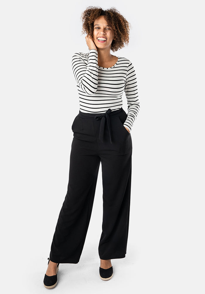 Sixth angle of Trisha Black Popsy Trousers