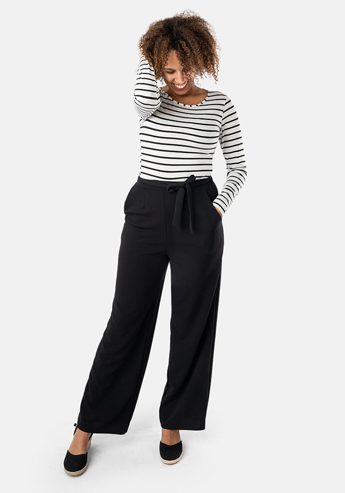 Fourth angle of Trisha Black Popsy Trousers