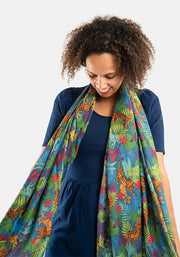 Summer Animals Print Scarf
