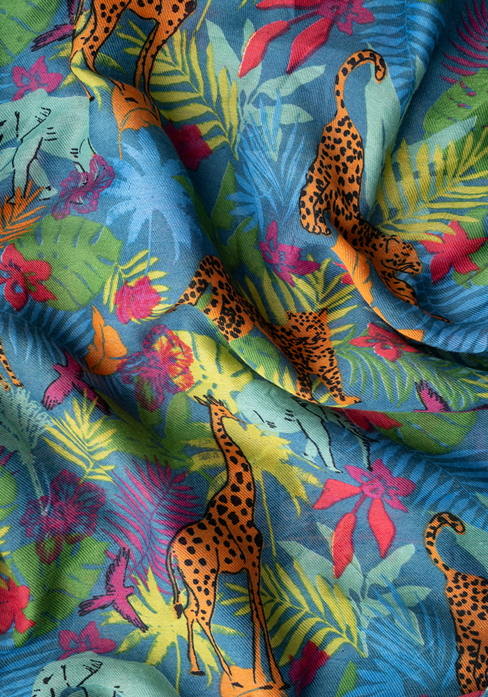 Summer Animals Print Scarf