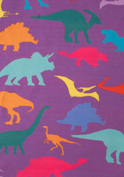 Tyrannosaurus Purple Dinosaur Print Pyjama Set