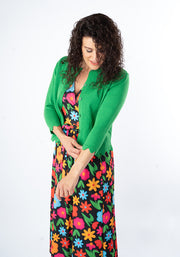 Ulani Bold Bright Print Midi Dress