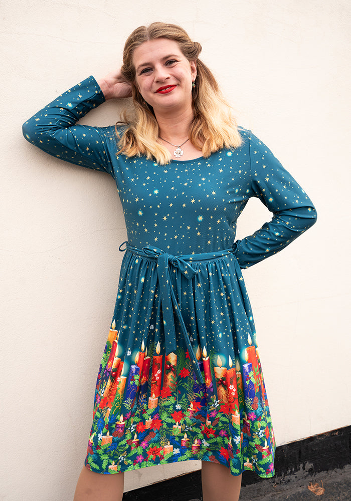 Unity Candle Border Print Dress