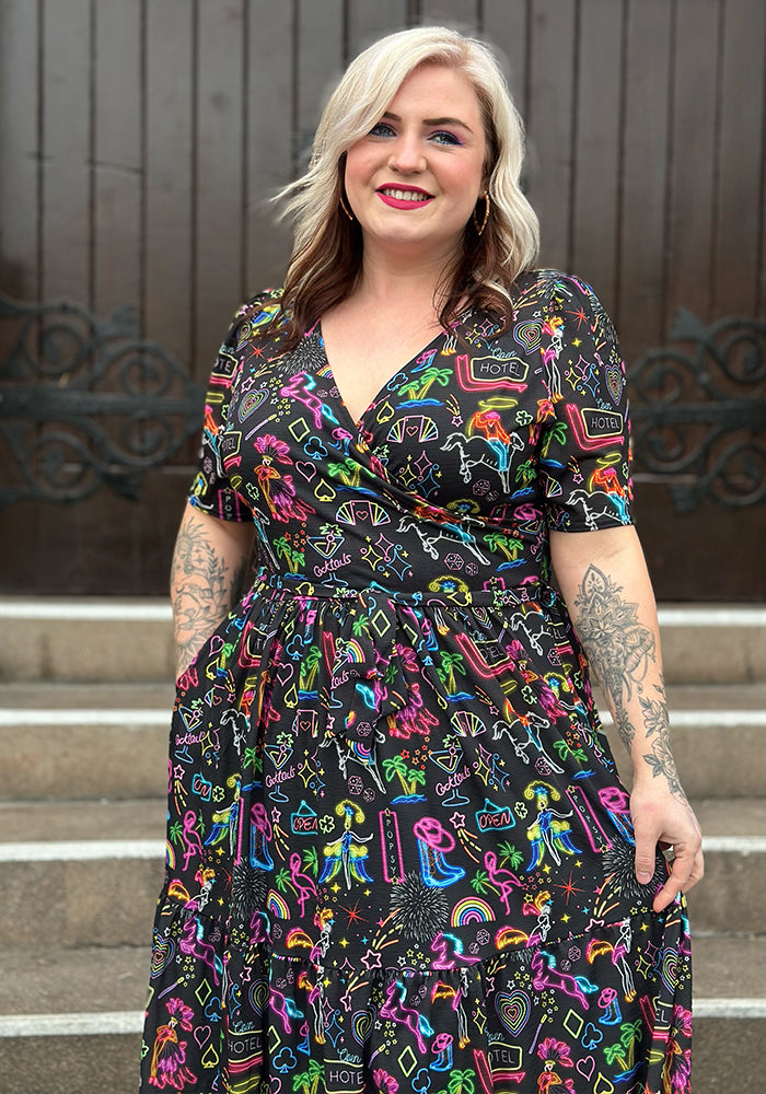 Fourth angle of Valeria Vegas Print Midaxi Dress