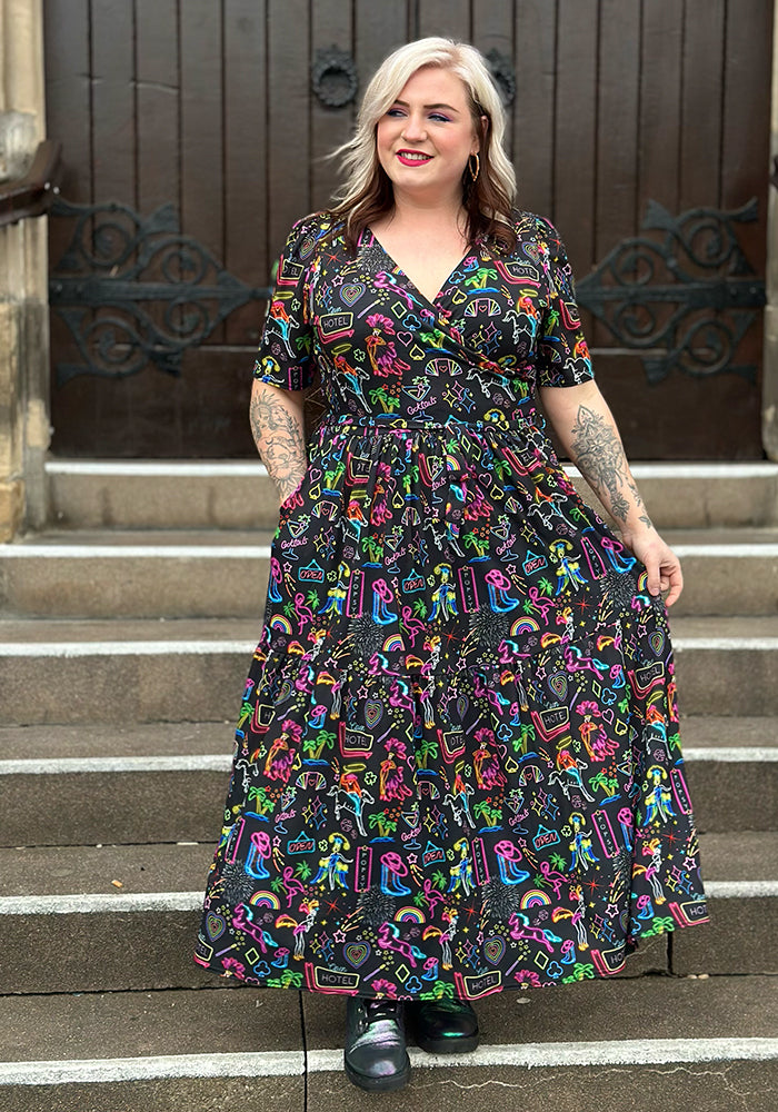 Seventh angle of Valeria Vegas Print Midaxi Dress
