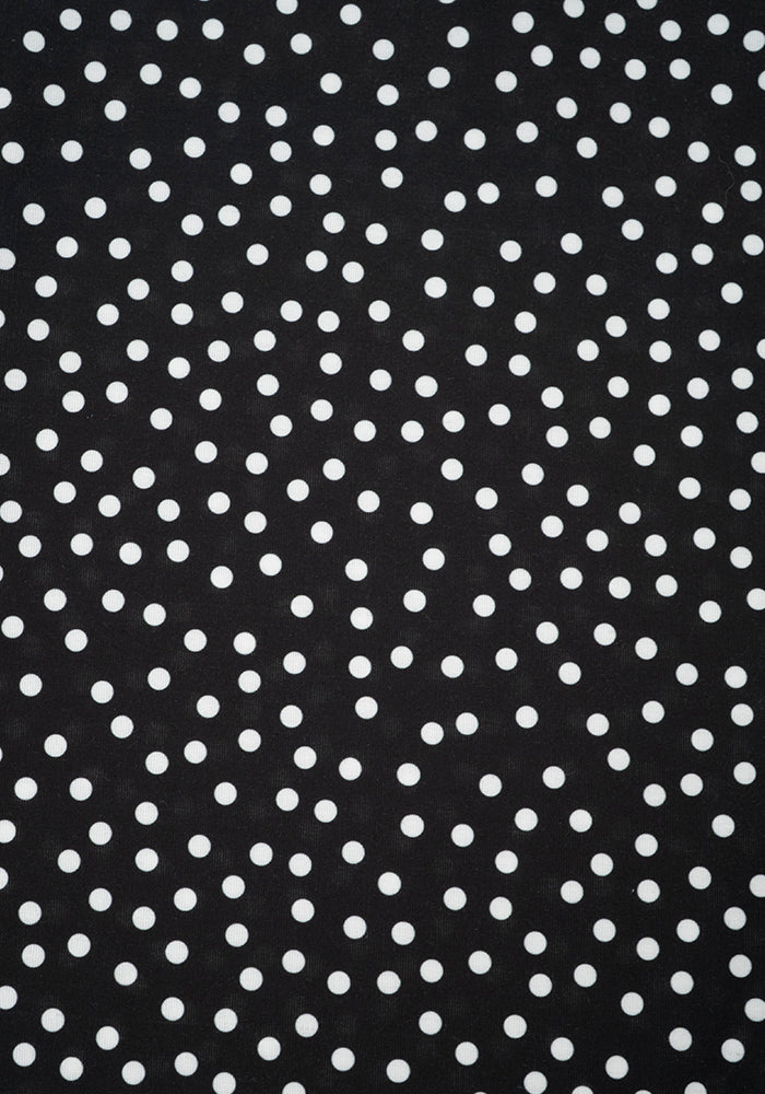 Second angle of Vashti Mono Polka Dot Print Jersey Culotte Jumpsuit