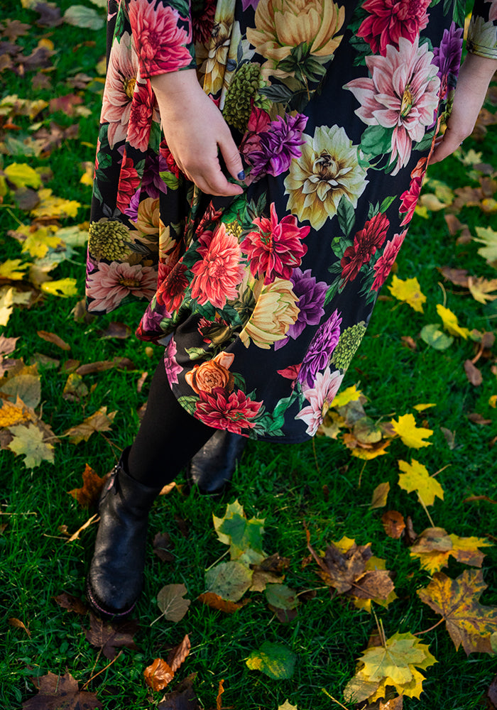 Verlina Vintage Floral Print Swing Dress