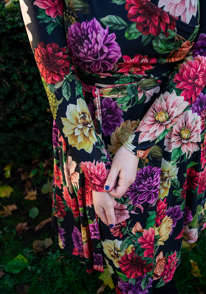 Verlina Vintage Floral Print Swing Dress