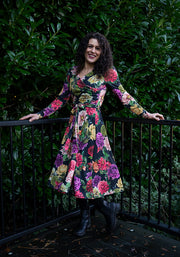 Verlina Vintage Floral Print Swing Dress