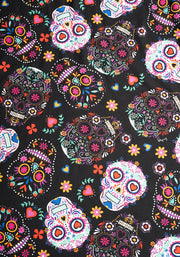 Veya Skull Print Midi Dress