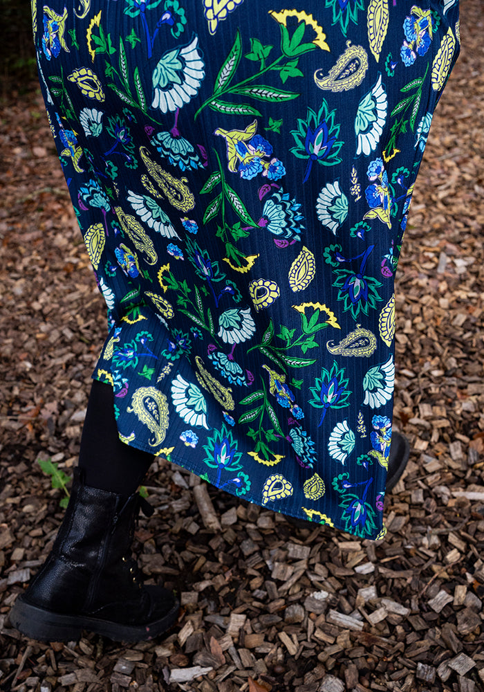 Fifth angle of Vici Paisley Floral Print Midi Dress