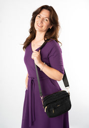 Winslet Plain Plum Midi Dress
