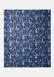 Pop-under Winter Magical Animals Print Plush Blanket
