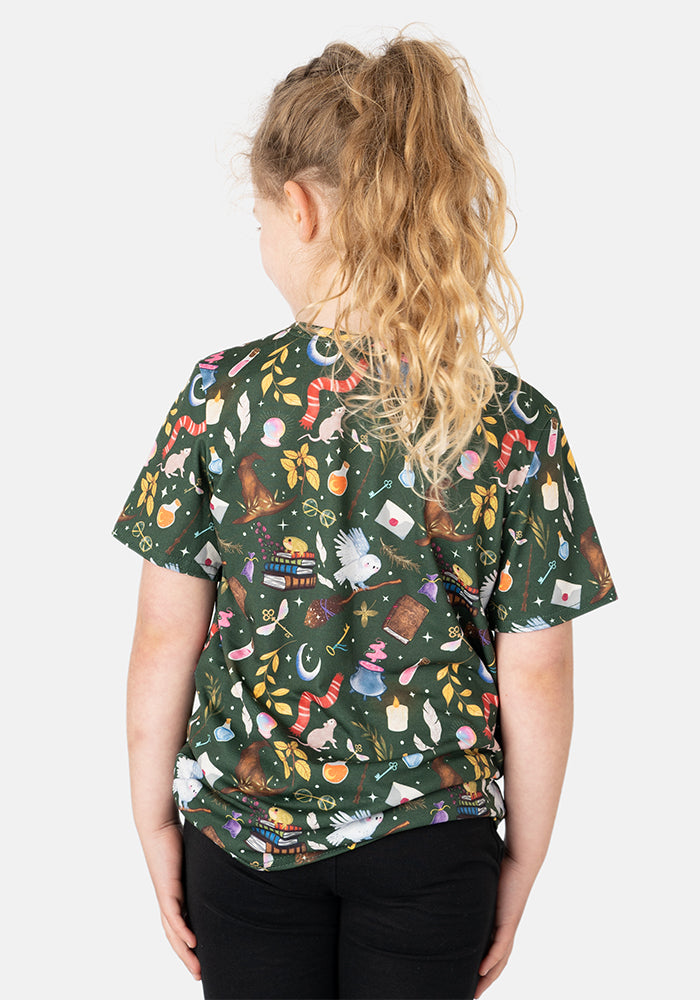 Wizards Spells Print Children's T-Shirt (Albertina)