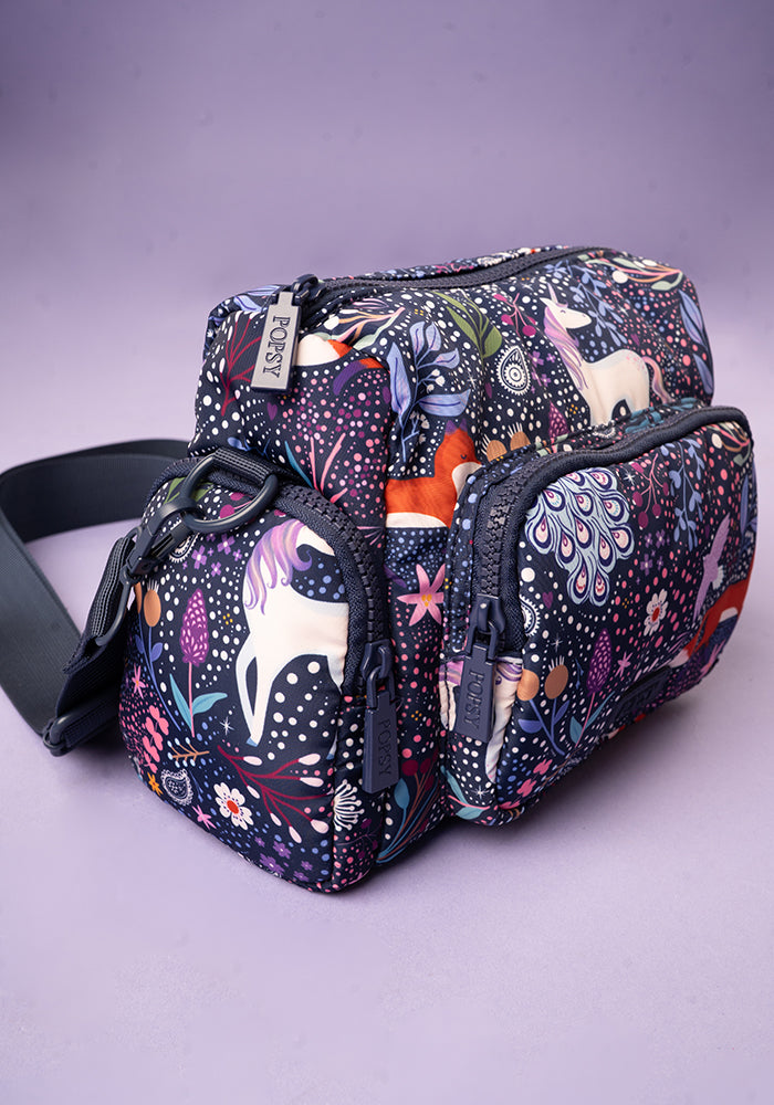Magical Woodland Print Cross Body Bag