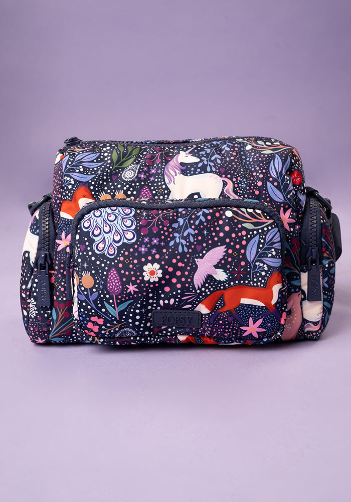 Fourth angle of Magical Woodland Print Cross Body Bag