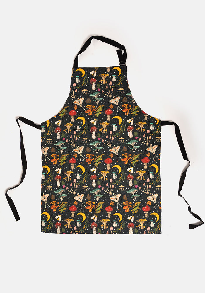 Woodland Mushroom Print Popsy Apron