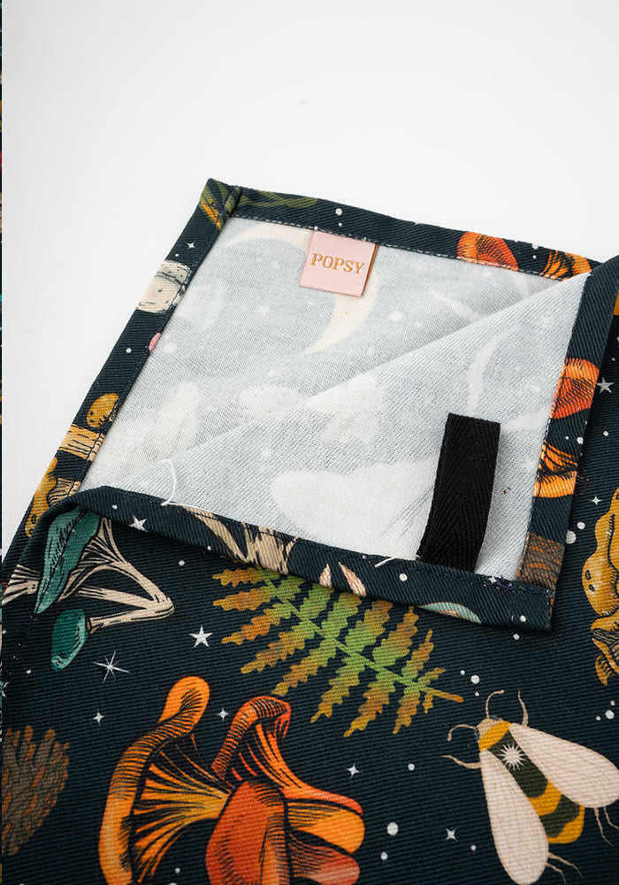 Woodland Mushroom Print Popsy Tea Towel