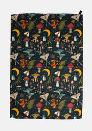 Woodland Mushroom Print Popsy Tea Towel